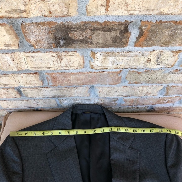 Brooks Brothers I8I8 Regent Made in Italy Wool Gray Men’s Jacket R 44/ 37 - Picture 14 of 16